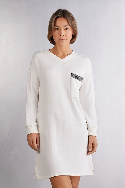Royal Elegance V-neck Nightshirt