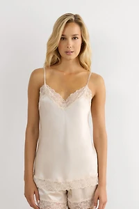 Lace and Silk Top