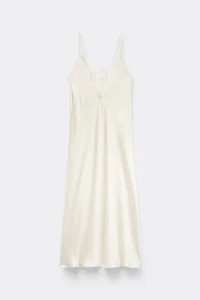 All About Flowers Long Silk Nightgown