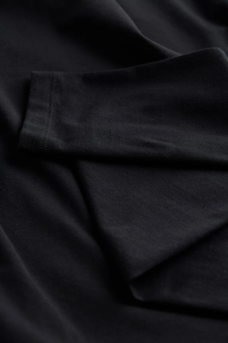 Stretch Superior Cotton Long Sleeve Top