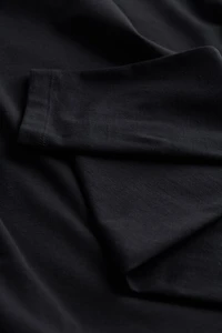 Stretch Superior Cotton Long Sleeve Top