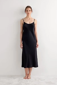 Midi-Length Slip Silk