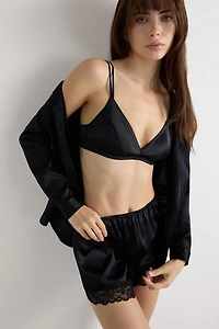 Emma Refined Everyday Bralette Triangle Bra Silk