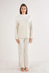 Let It Snow Tonight Full Length Jacquard Pajamas