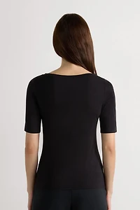 Fresh Bamboo Bateau Neck Top