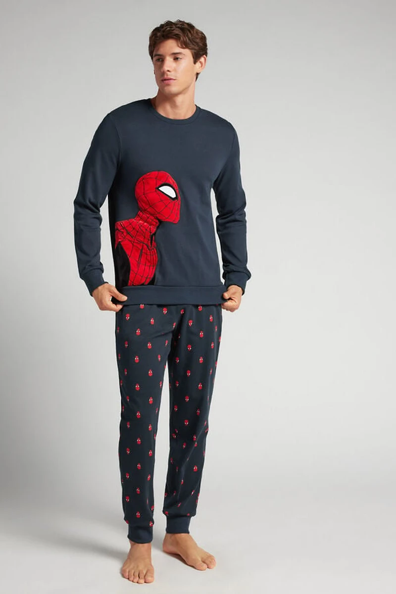 Spider-Man Marvel Full Length Cotton Pajamas