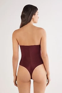 Shimmering Passion Giada Lamé Bodysuit