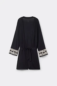 Pretty Flowers Modal Robe
