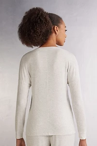 Comfort Chic Bateau Neck Long Sleeve Modal Top