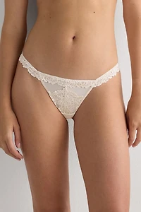 Pretty Flowers Tulle G-String