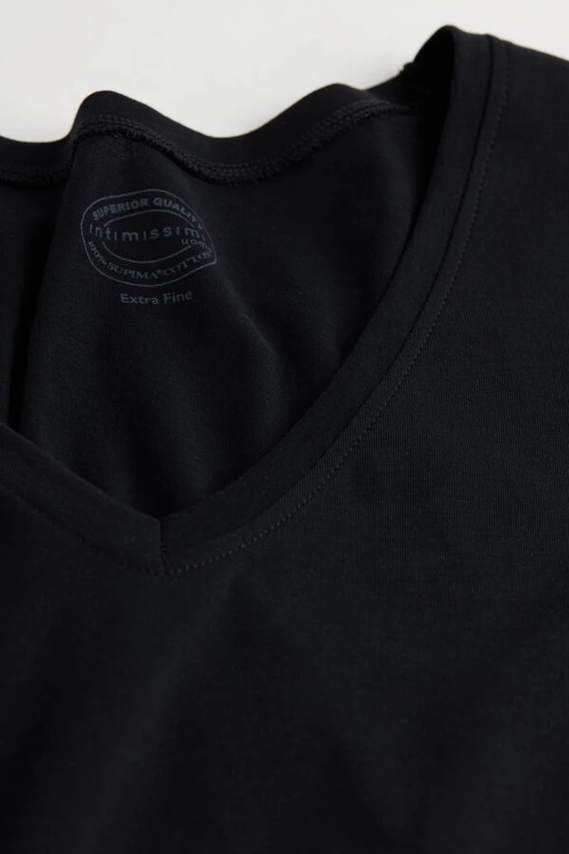 Extrafine Superior Cotton V-Neck T-Shirt