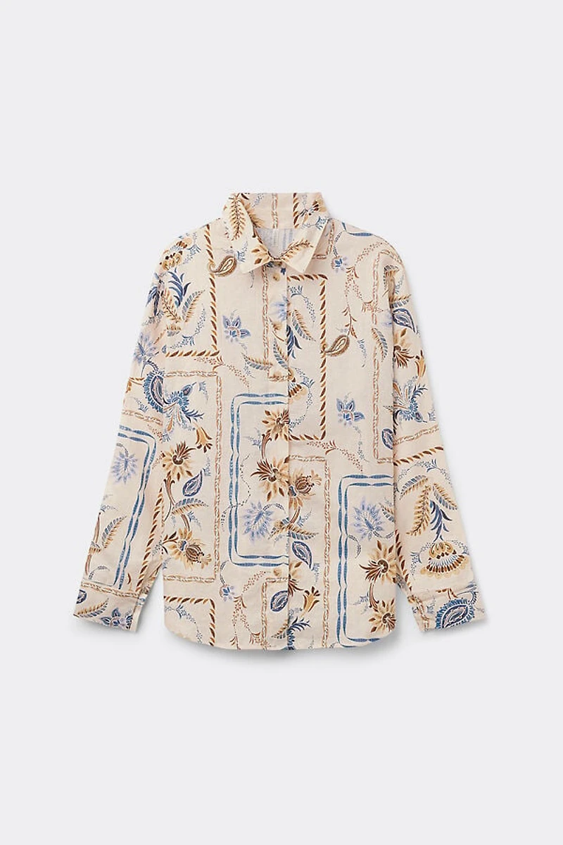 Italian Rivera Linen and Cotton Shirt
