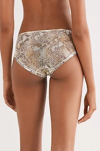 Seductive Glamour Snakeskin Print Panties