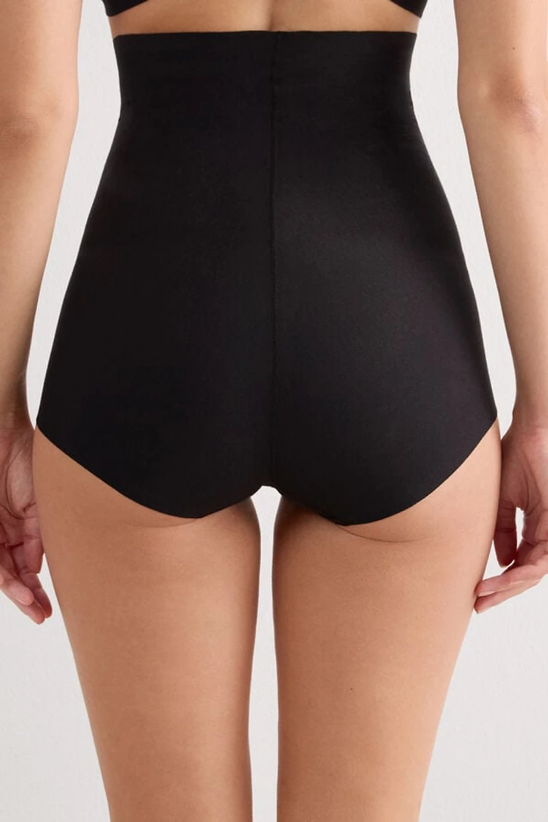 Light Shaping Cotton High Waist Hipsters