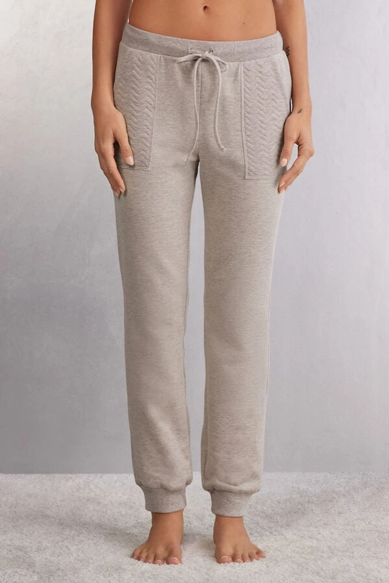 Soft Chevron Cuffed Pants