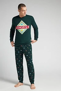 Hasbro Monopoly Full Length Cotton Pajamas
