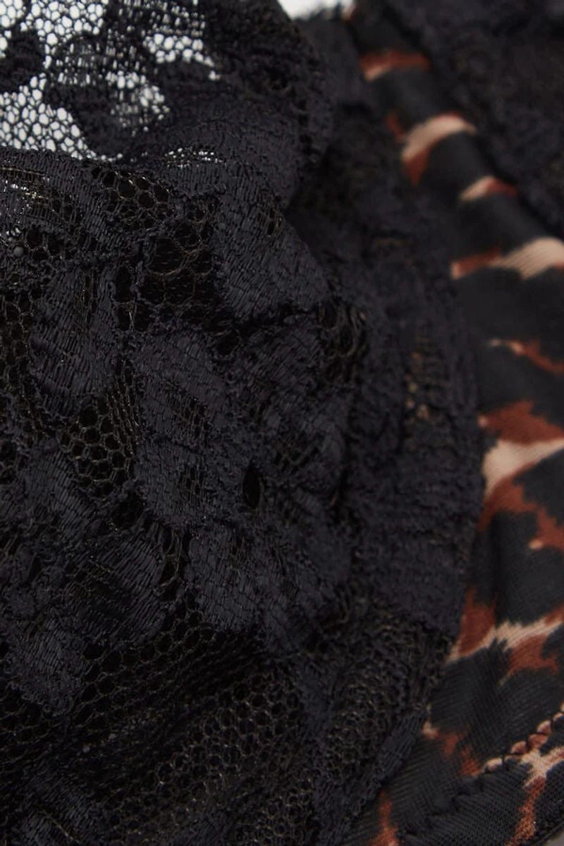 Sensual Attitude Animal Print Bandeau Balconette Bra