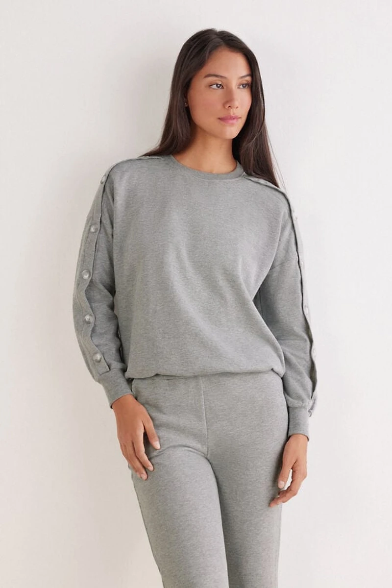 Coraline Casual Buttoned Long Sleeve Top