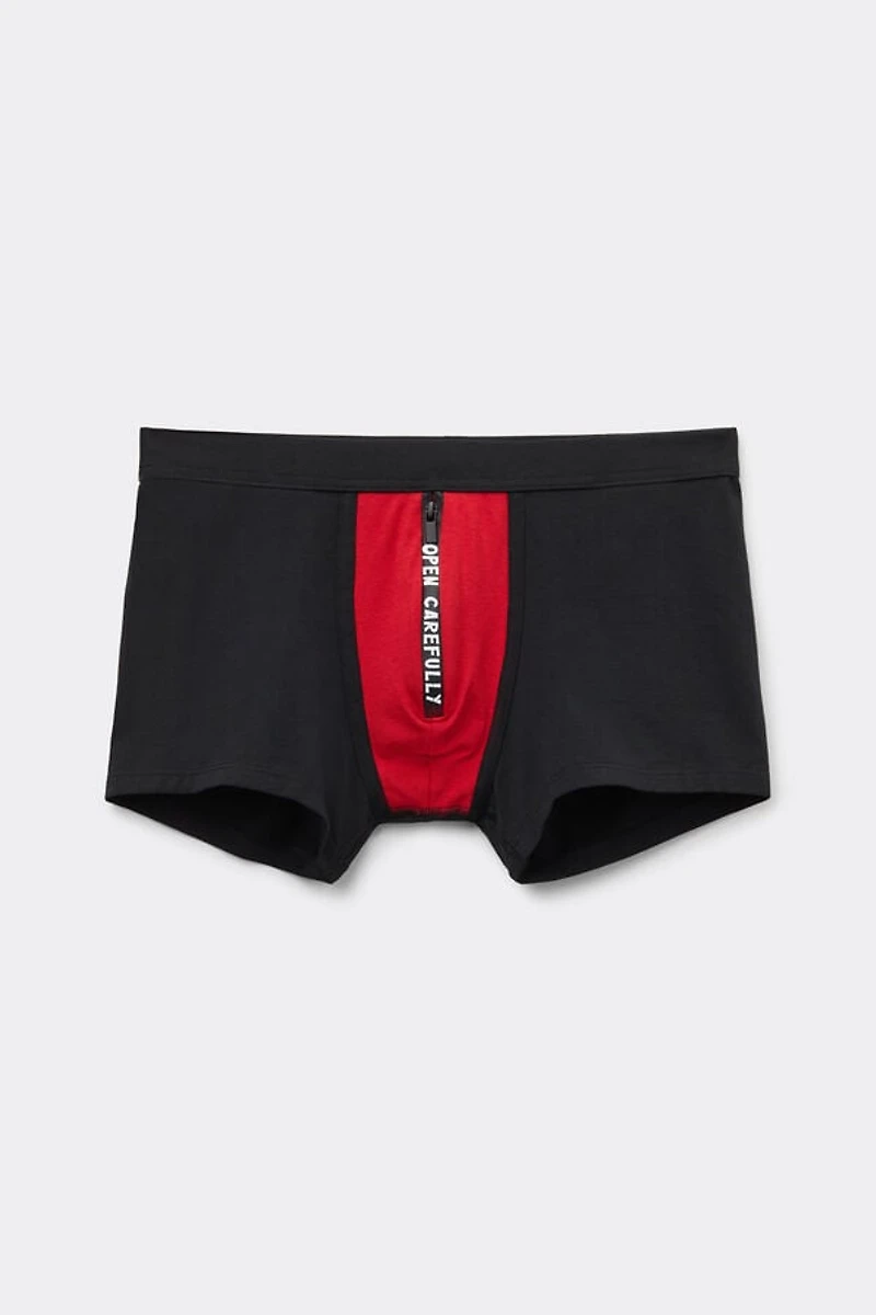 Open Carefully Print Superior Cotton Boxers