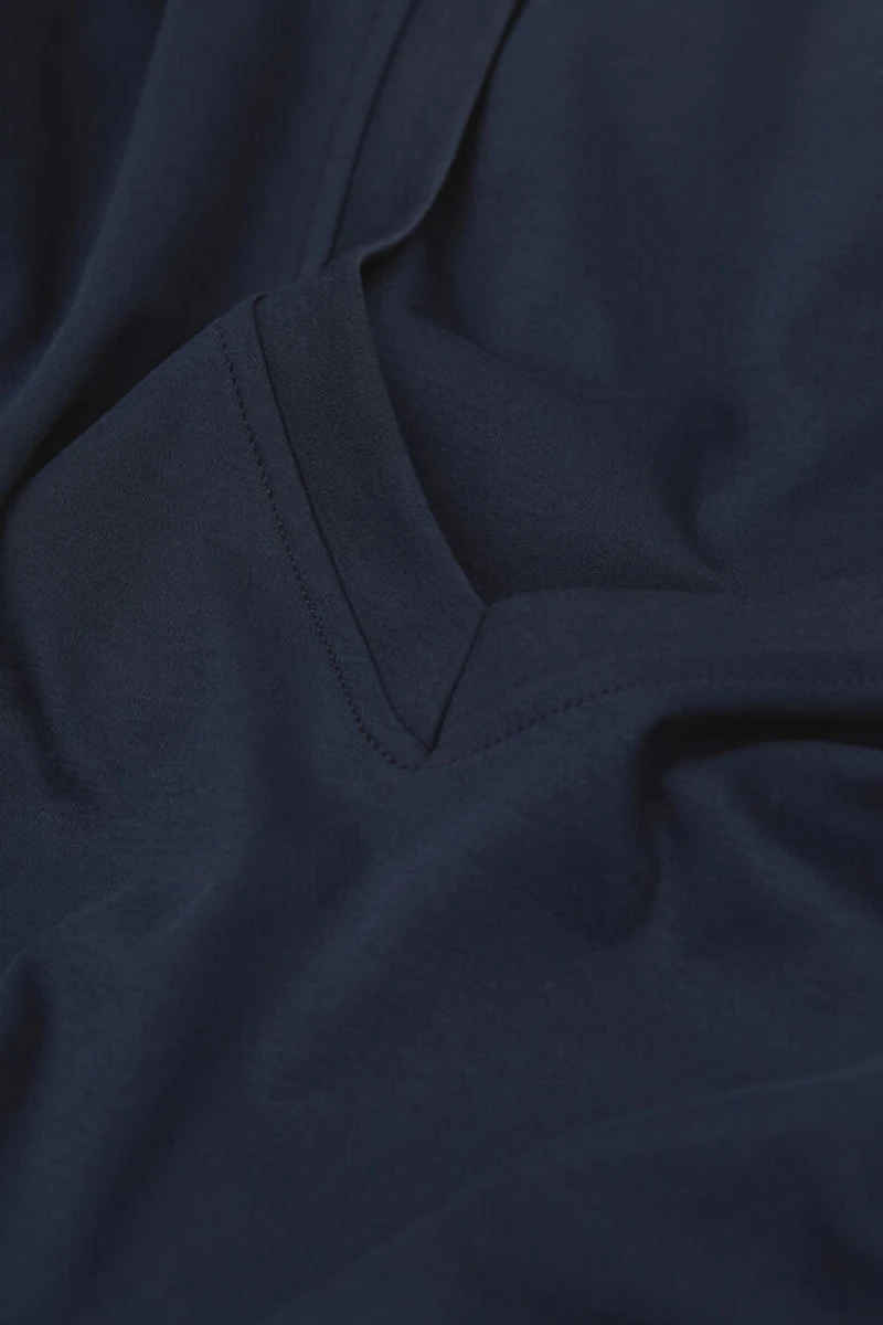 Premium Mercerized Cotton V-Neck T-Shirt