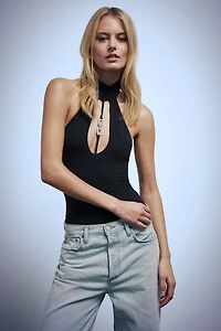 the Star of Show High Collar Modal Bodysuit