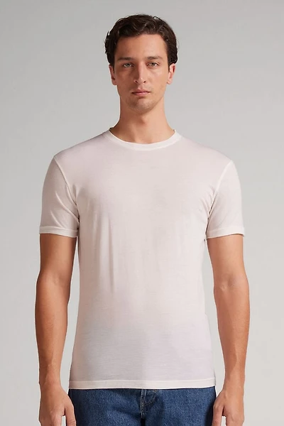 Stretch Merino Wool Short-Sleeve T-Shirt