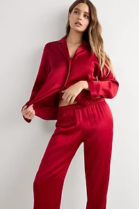 Mannish-Cut Jacket Silk Satin