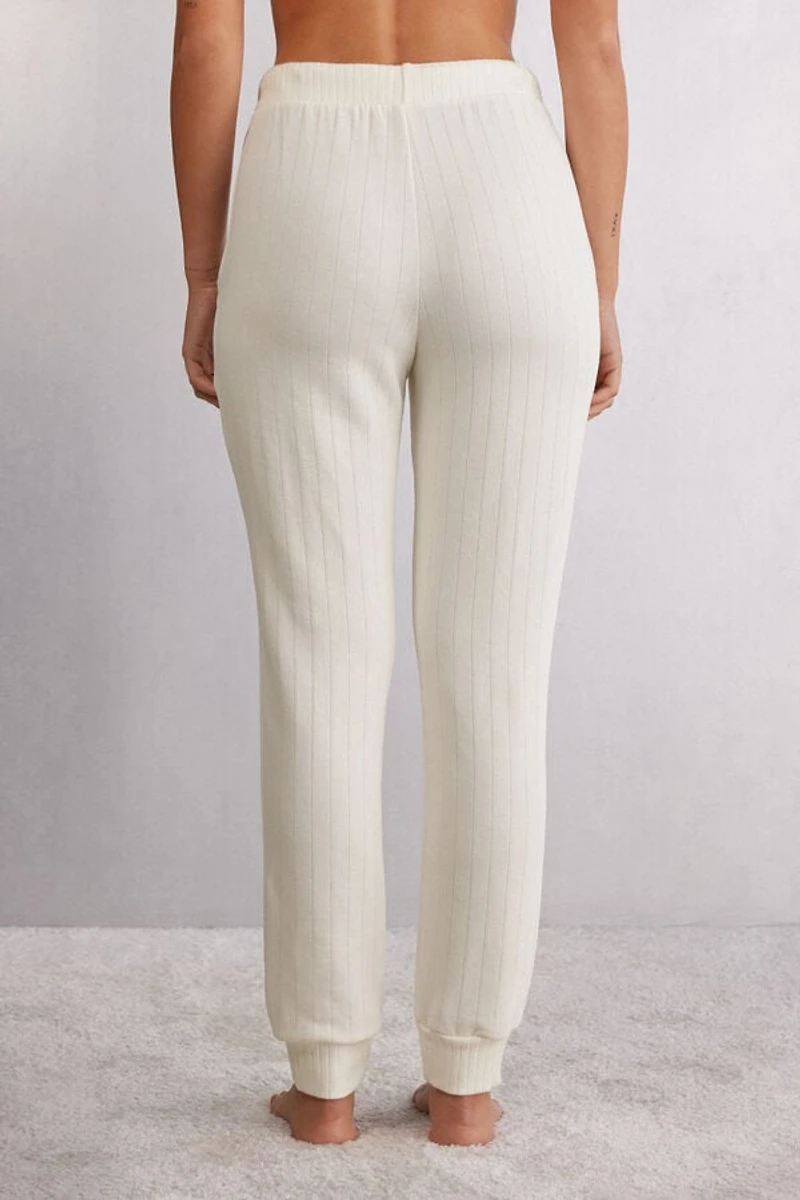 Royal Elegance Ribbed Pants
