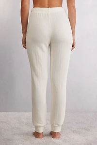Royal Elegance Ribbed Pants