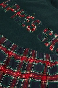 Après-Ski Print Full Length Knit Pajamas