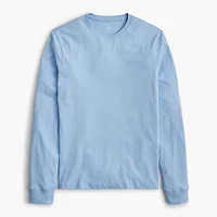 Long-sleeve washed jersey tee