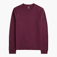 Long-sleeve washed jersey tee