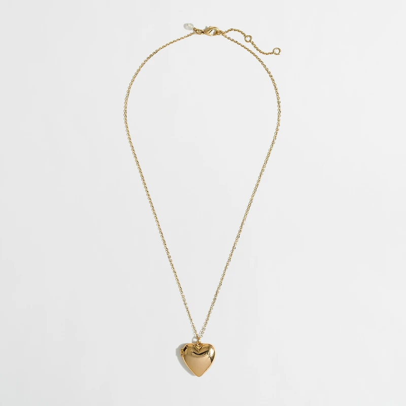 Girls' heart locket necklace