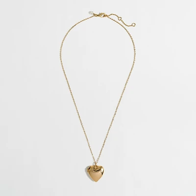 Girls' heart locket necklace