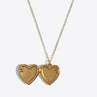 Girls' heart locket necklace