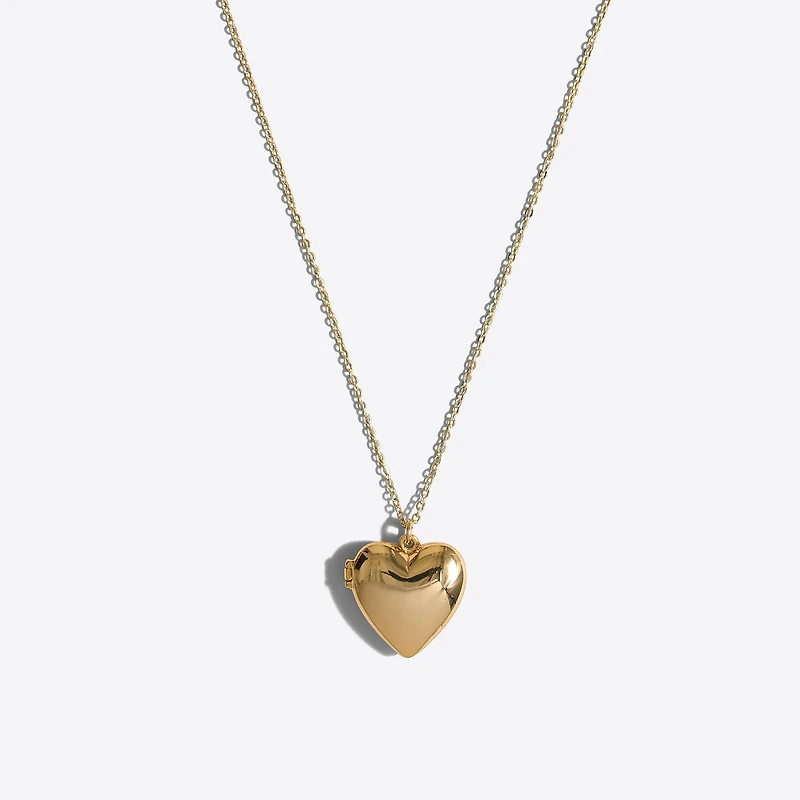 Girls' heart locket necklace