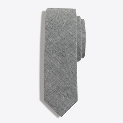 Heather poplin tie