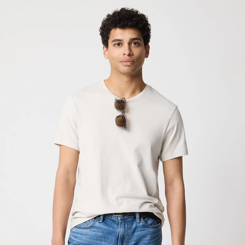 Cotton washed jersey tee