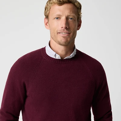 Crewneck sweater supersoft lambswool blend