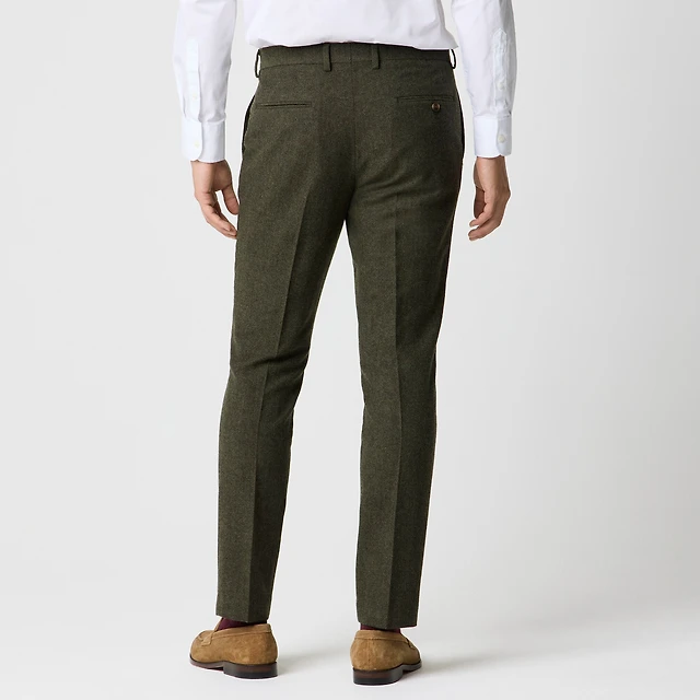 slim fit dress slacks Wool Blend Dress Pants for Tall Men in Raven Blue 36 / 36 / Raven Blue main image 0