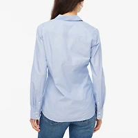 Signature-fit button-up shirt end-on-end cotton
