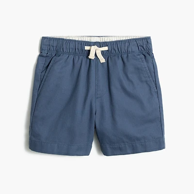 Boys' drawstring twill dock short