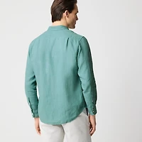 Classic linen-blend shirt