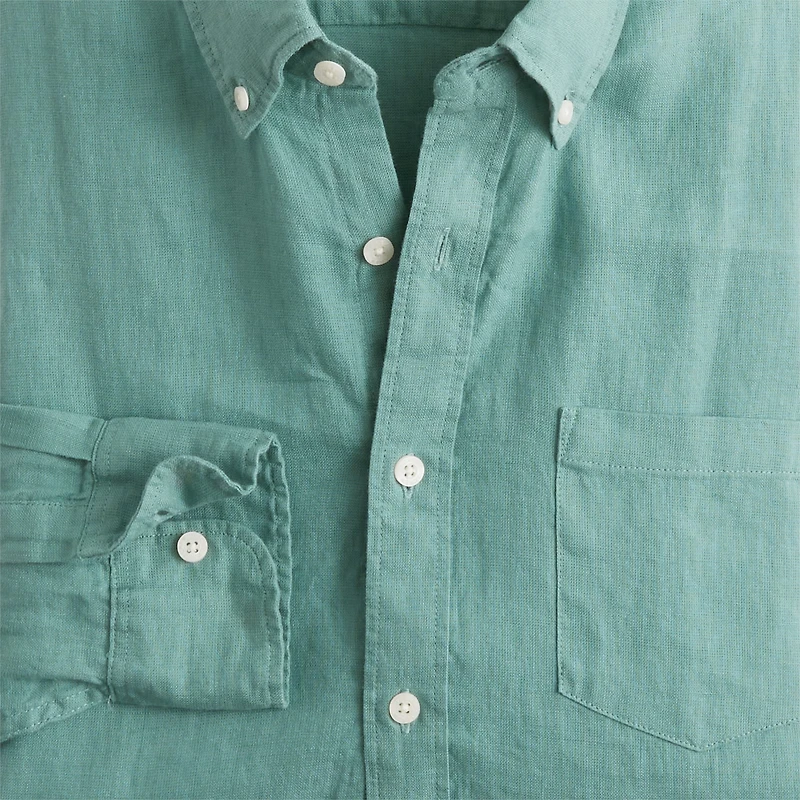 Classic linen-blend shirt
