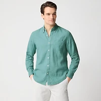 Classic linen-blend shirt