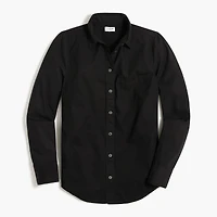 Button-up cotton poplin shirt signature fit