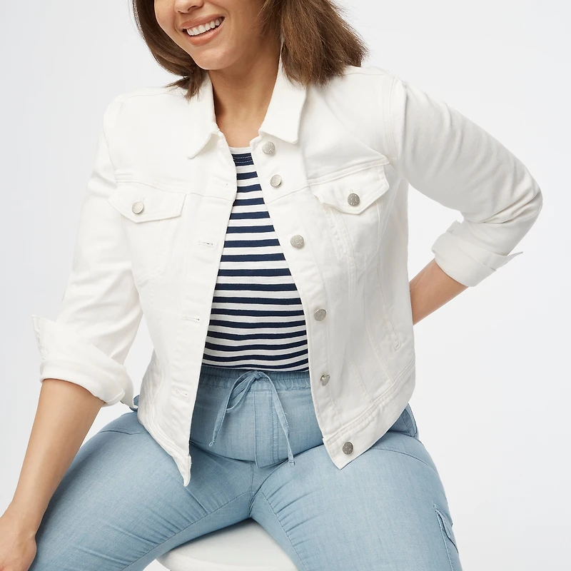 Classic jean jacket white wash