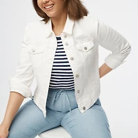Classic jean jacket white wash