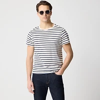 Slim broken-in striped tee