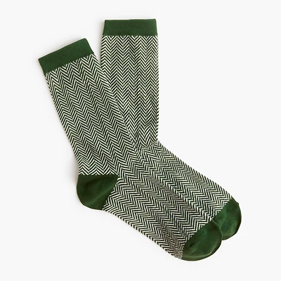 Herringbone trouser socks